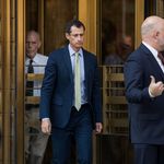 Former Rep. Anthony Weiner leaves Manhattan Federal Court, September 25, 2017 (Getty Images)